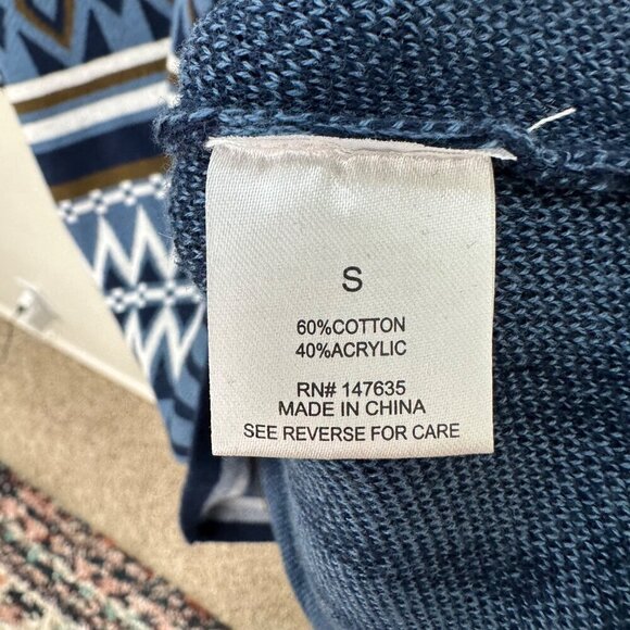 Romeo + Juliet Couture Blue Patterned Turtleneck Sweater Dress Womens Small NEW - Picture 5 of 7